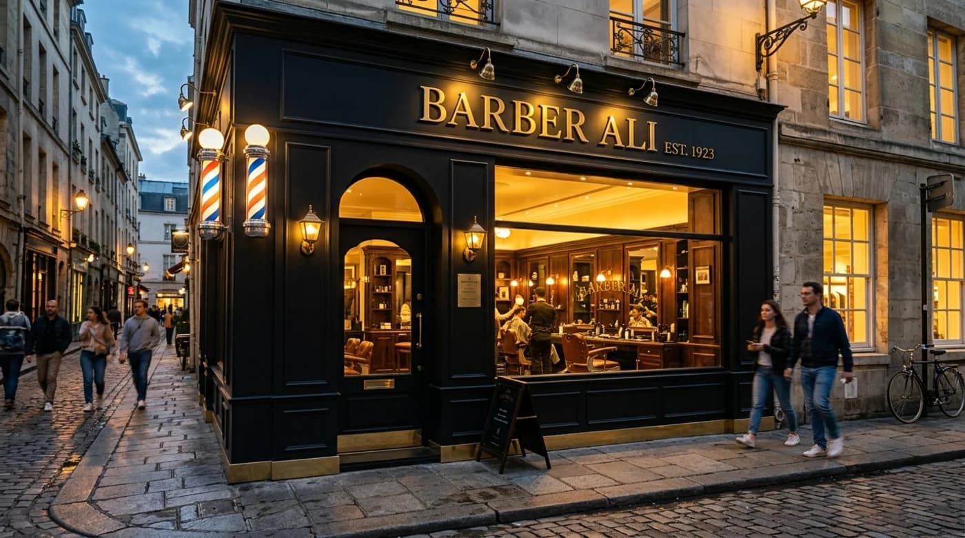Barber Ali Karabağlar Dükkan Girişi